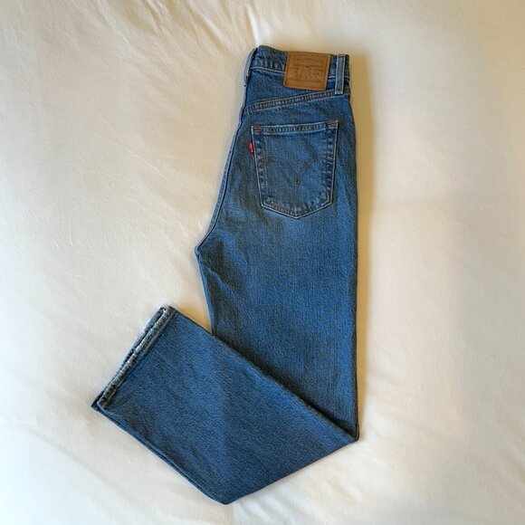 LEVI’S Ribcage Straight Ankle Jeans - Size 26 - Picture 7 of 13
